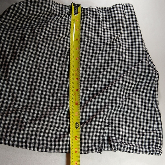 Hollister XS girls side-zip skirt * black & white checkers - Picture 3 of 10